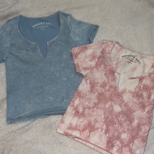 2 pack aeropostale crop top